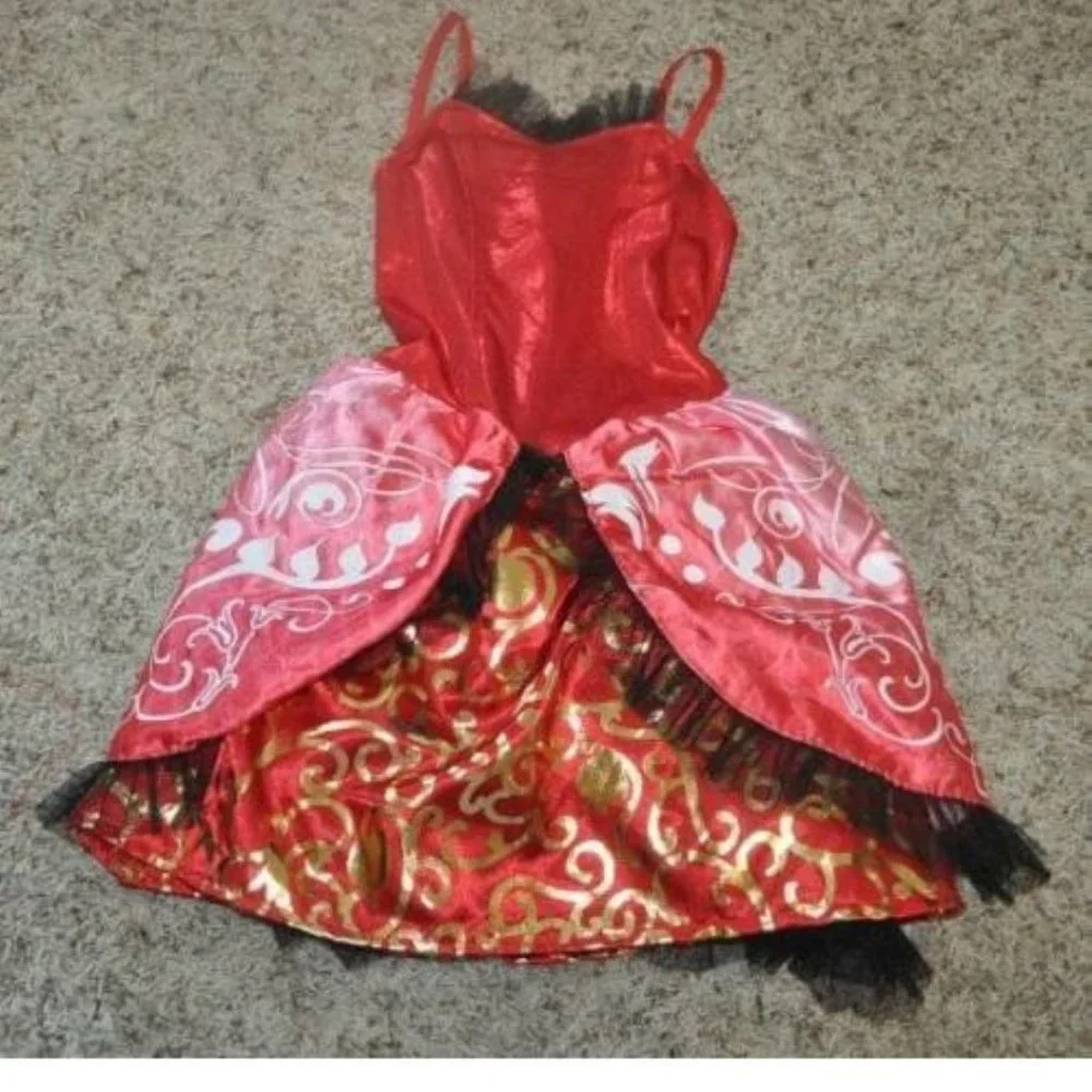 Apple White Ever After High Halloween Costume 8/10 Dress, Jacket, Tights Girls